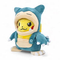 Gosedjur Pokémon Pikachu utklädd till Snorlax