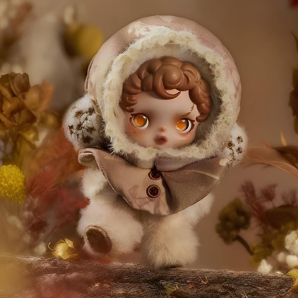 Blind box gosedjur Skullpanda blomtema