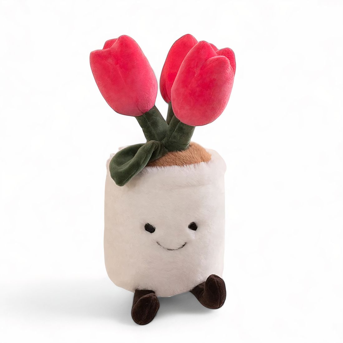 Gosedjur växt kawaii kruka med grönska