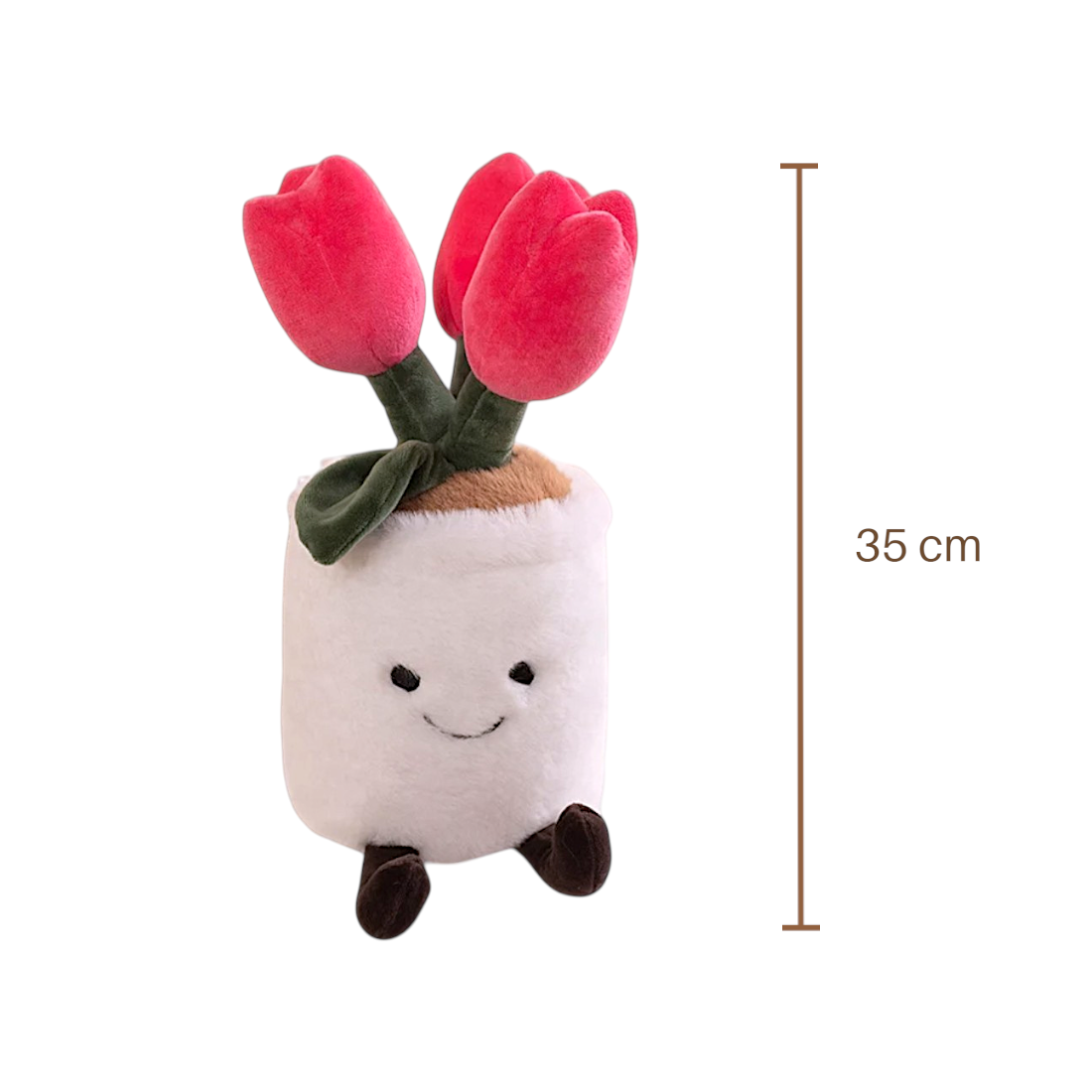 Gosedjur växt kawaii kruka med grönska