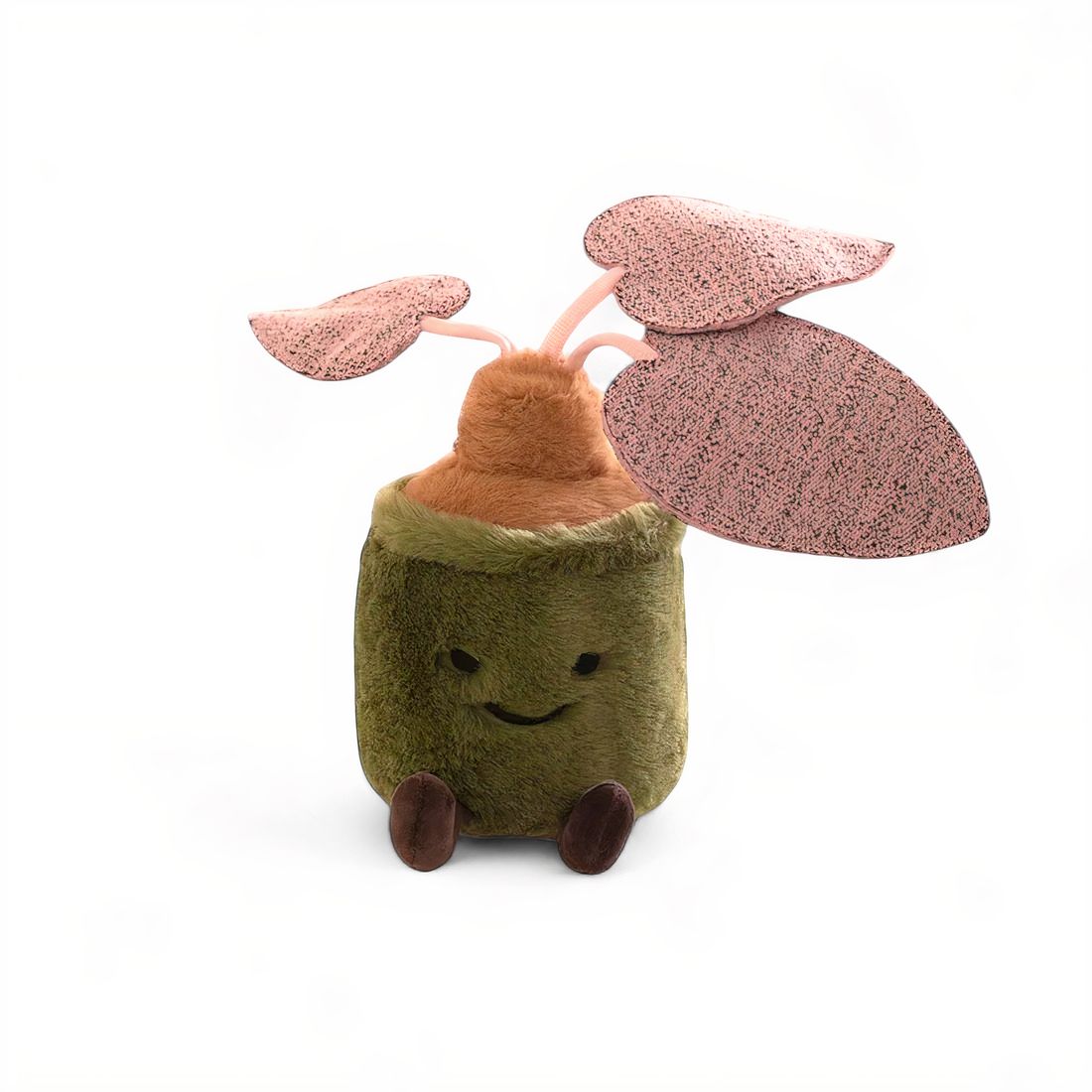 Gosedjur växt kawaii kruka med grönska