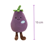 Gosedjur grönsak kawaii busig aubergine