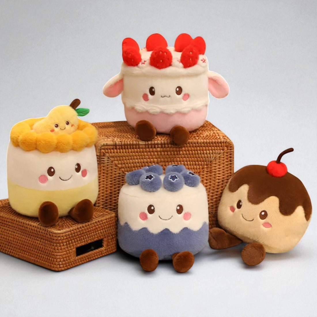 Gosedjur kawaii läcker tårta