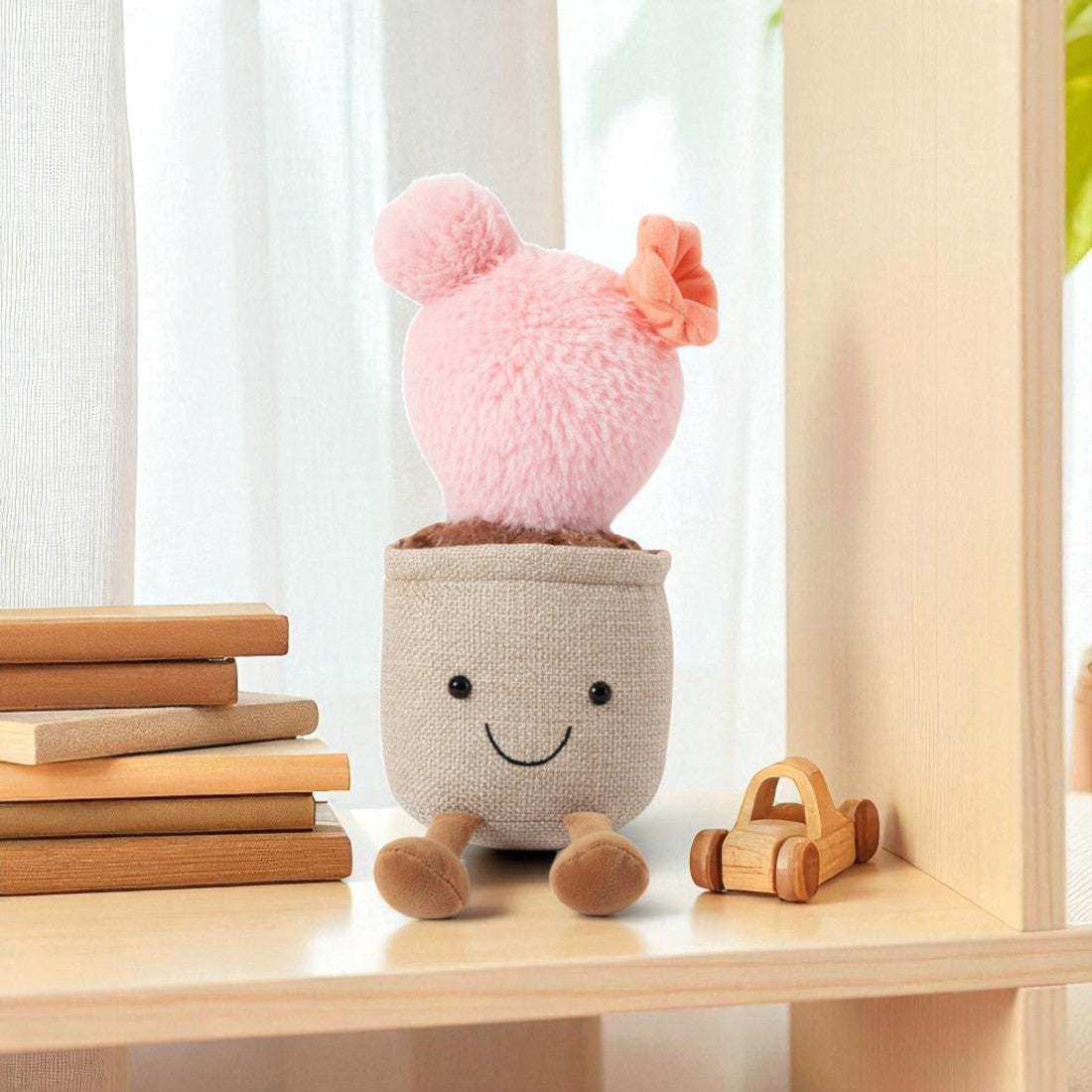 Gosedjur växt kawaii blommande kaktus