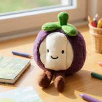 Gosedjur frukt kawaii charmig mangostan