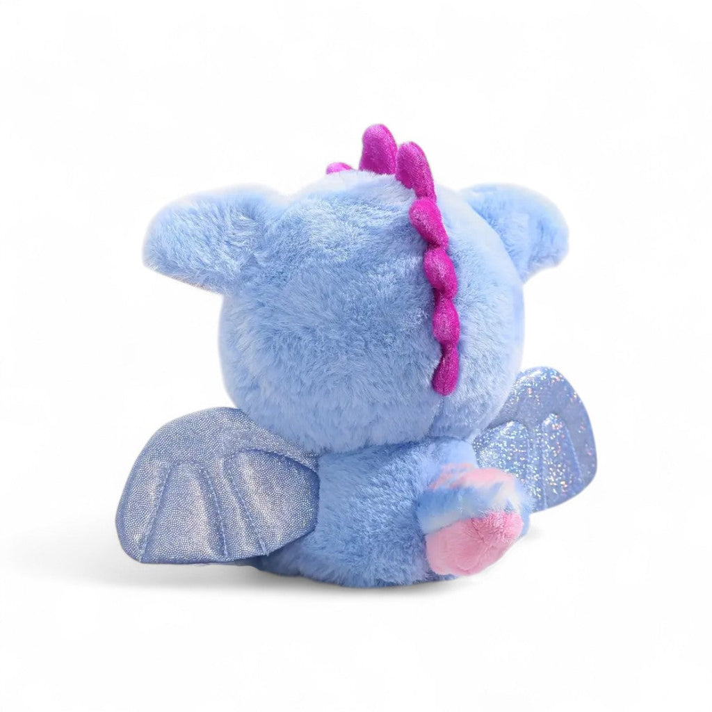 Gosedjur drake kawaii blå och gullig