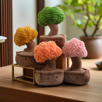 Gosedjur växt kawaii bonsai med leende