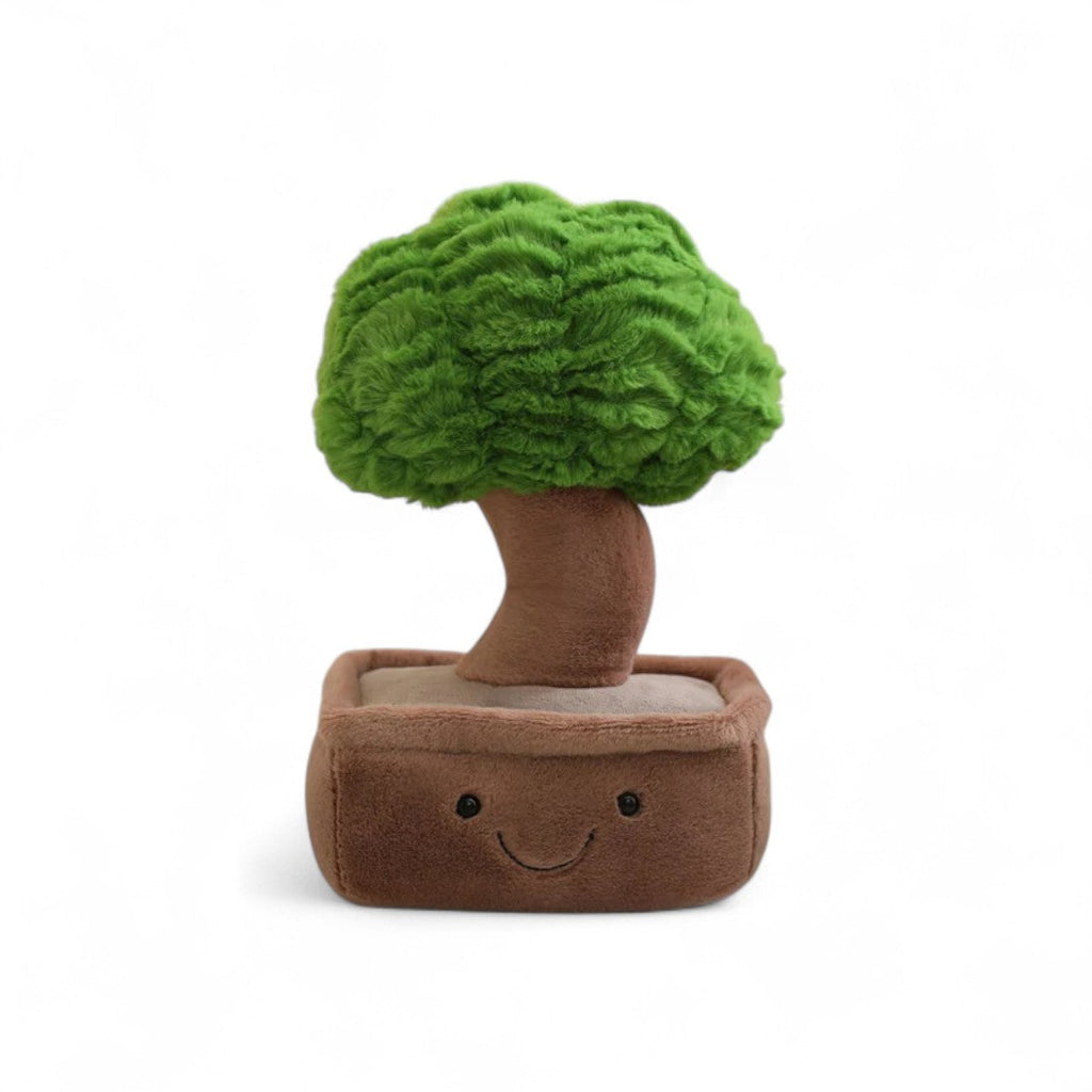 Gosedjur växt kawaii bonsai med leende