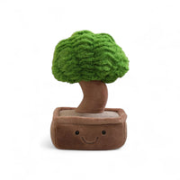 Gosedjur växt kawaii bonsai med leende