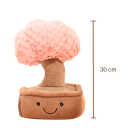 Gosedjur växt kawaii bonsai med leende