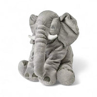 Gosedjur grå elefant fluffig 40 cm