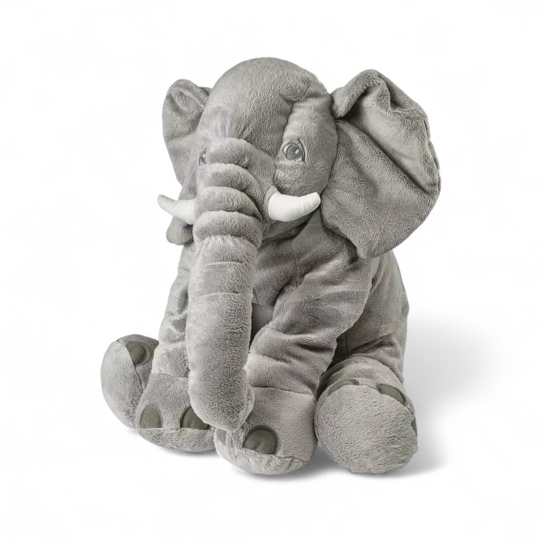 Gosedjur grå elefant fluffig 40 cm