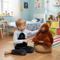 Gosedjur stor apa orangutang och gorilla