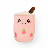 Gosedjur kawaii bubble milk tea jordgubb