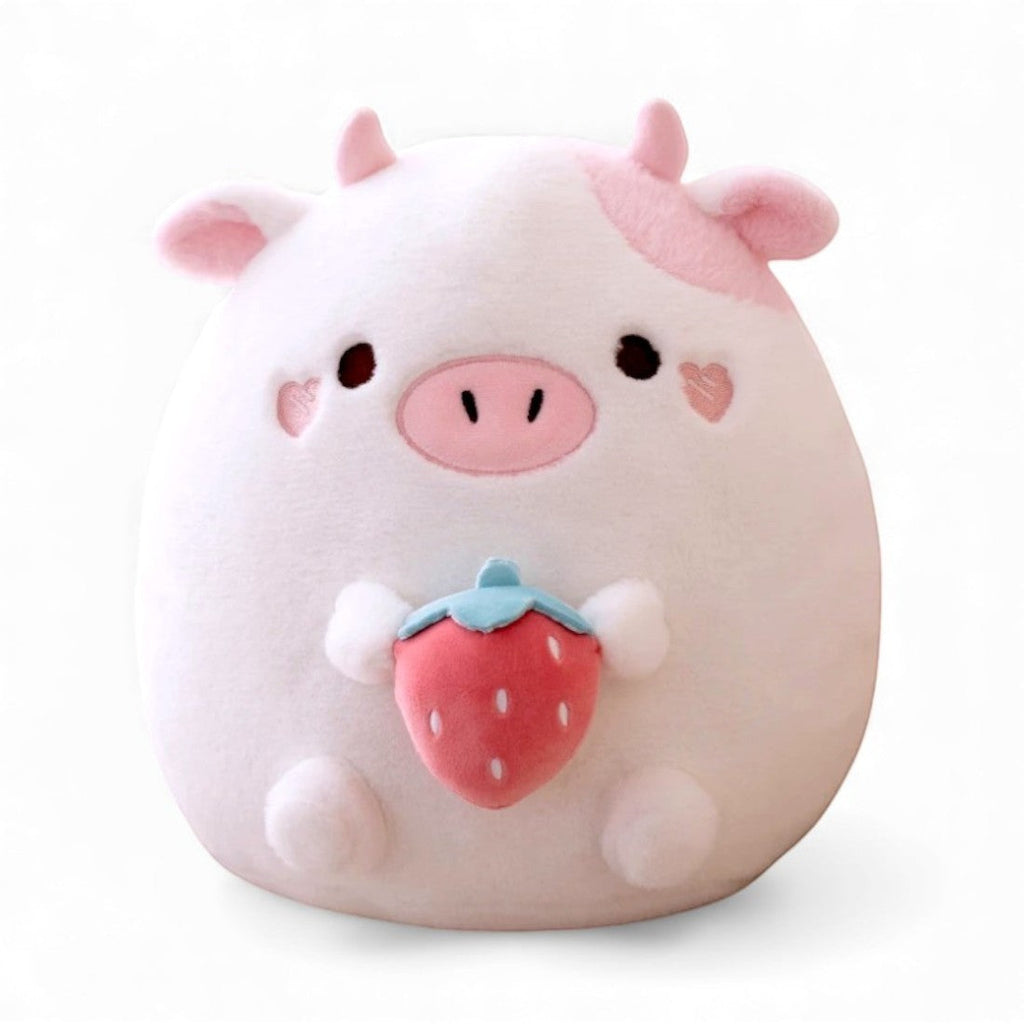 Gosedjur kudde Squishmallow-stil vit gris