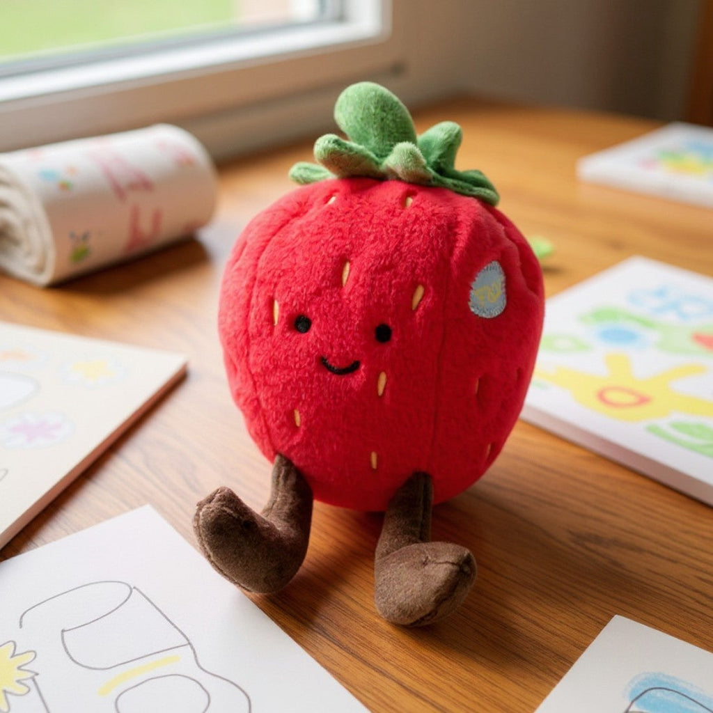 Gosedjur frukt kawaii söt jordgubbe