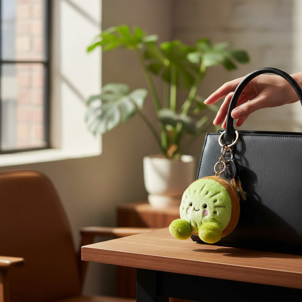 Nyckelring gosedjur kiwi kawaii