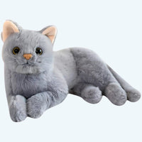 Gosedjur katt realistisk grå 30 cm