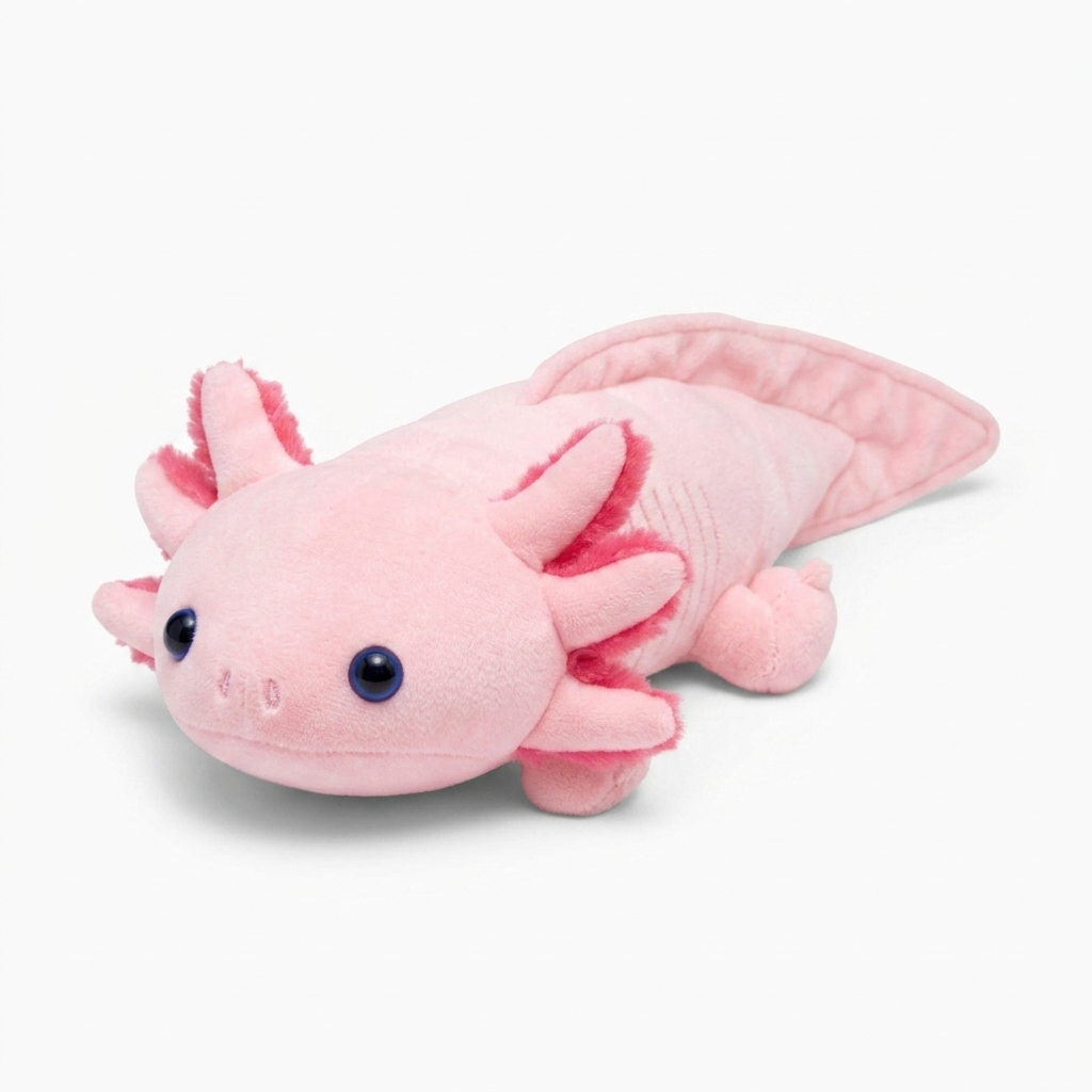 Gosedjur kudde axolotl rosa