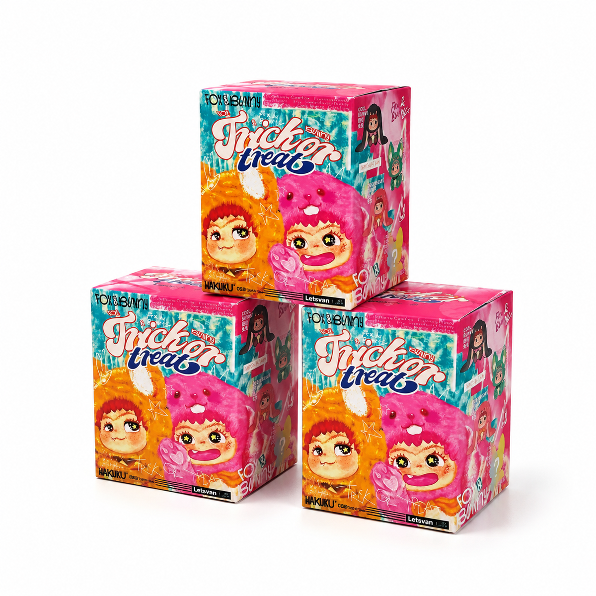Blind box gosedjur Wakuku Fox & Bunny