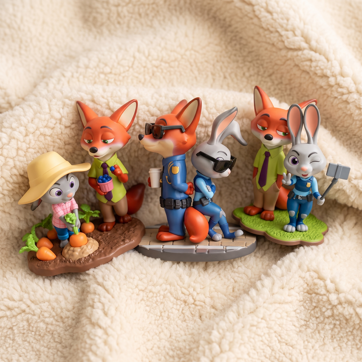 Blind box gosedjur Zootopia Judy och Nick