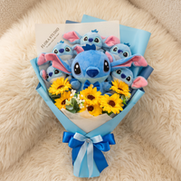 Bukett gosedjur Stitch med blommor