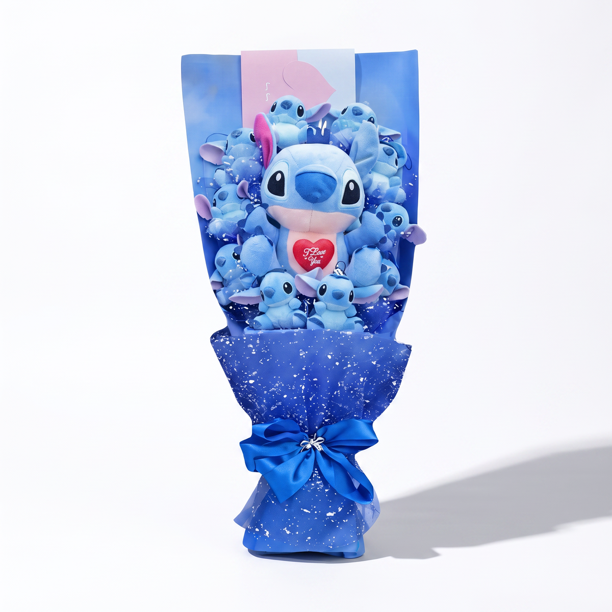 Bukett gosedjur Stitch I Love You