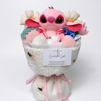 Gosedjur Stitch och Angel fruktskål kawaii