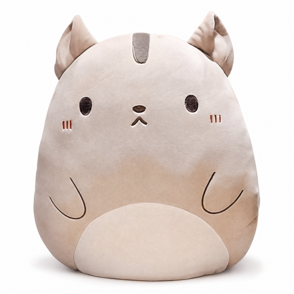 Gosedjur kudde katt beige mjuk