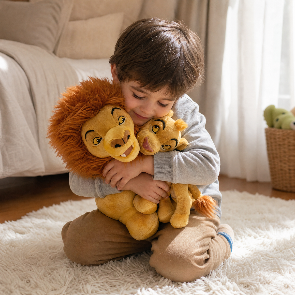 Gosedjur duo Lejonkungen Mufasa och Simba