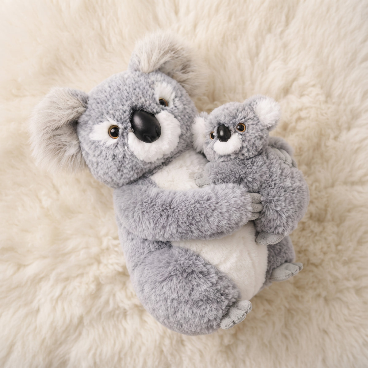 Gosedjur koala med unge gosig duo