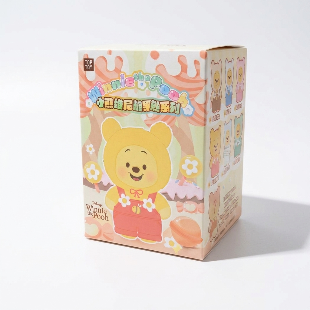 Labubu gosedjur Nalle Puh mysterybox 16 cm
