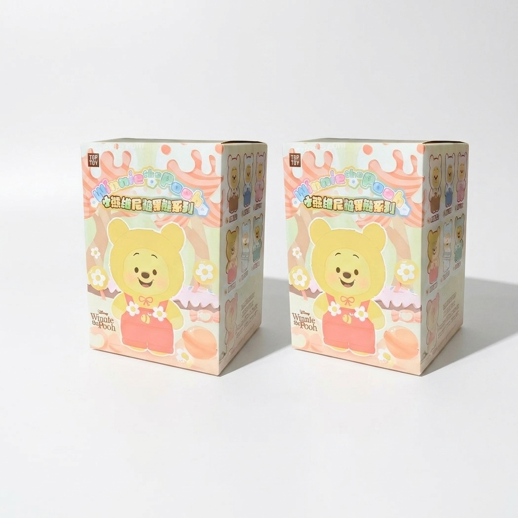 Labubu gosedjur Nalle Puh mysterybox 16 cm