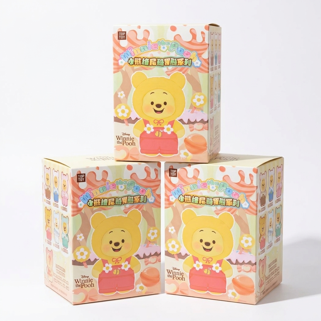 Labubu gosedjur Nalle Puh mysterybox 16 cm