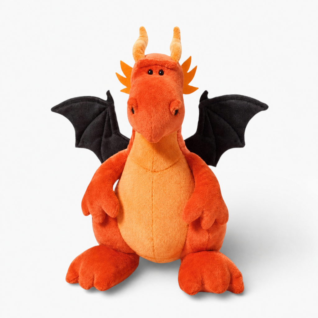 Gosedjur orange drake med svarta vingar