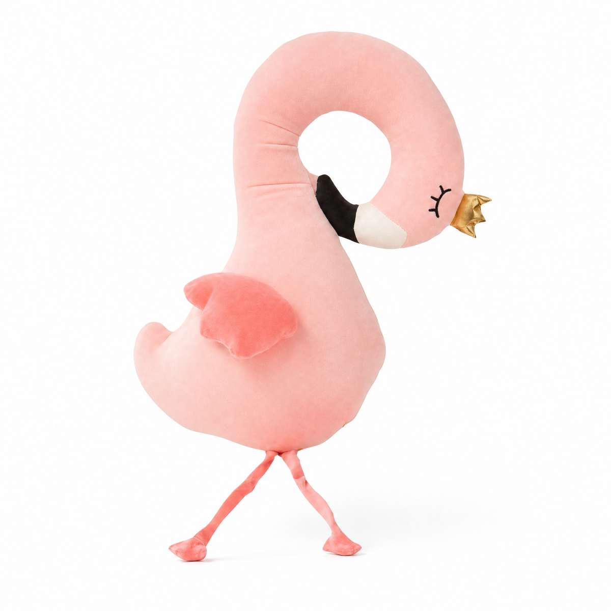 Gosedjur kudde flamingo med renhorn
