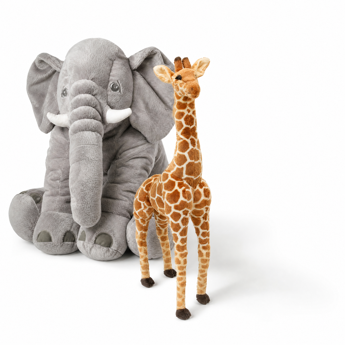 Gosedjur savannpaket elefant och giraff