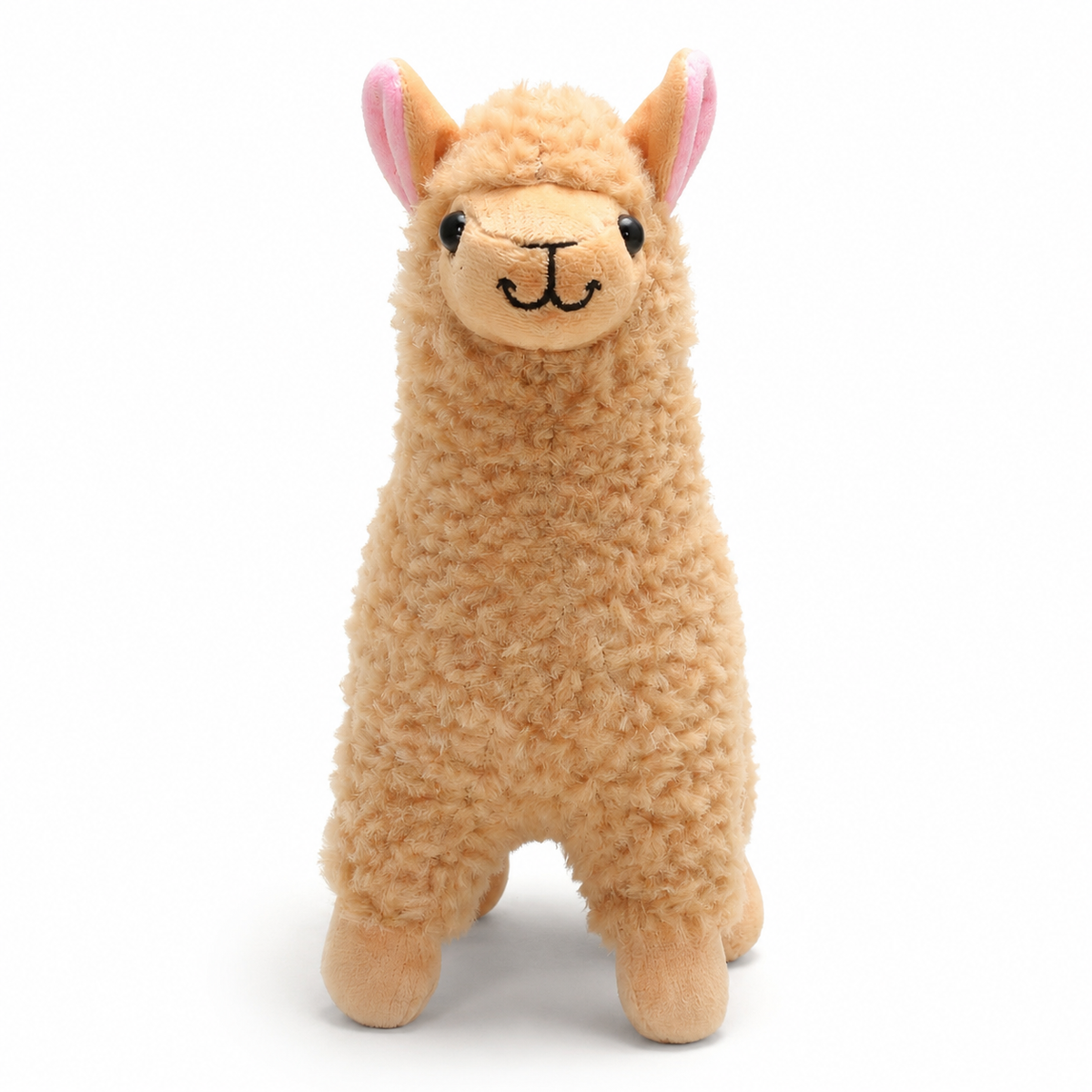 Gosedjur alpacka med lång lockig päls