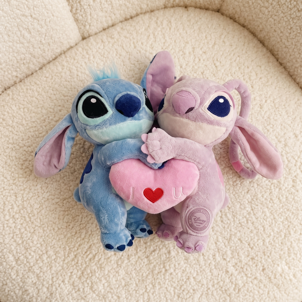 Gosedjur Angel och Stitch kärleksduo