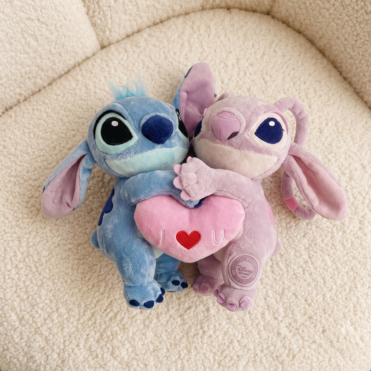 Gosedjur Angel och Stitch kärleksduo