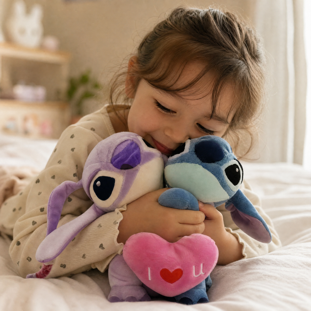 Gosedjur Angel och Stitch kärleksduo