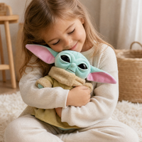 Gosedjur Baby Yoda blå 34 cm