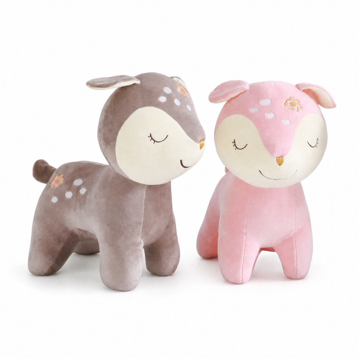 Gosedjur hind trygg 28 cm rosa eller brun