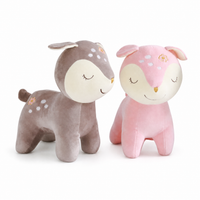 Gosedjur hind trygg 28 cm rosa eller brun