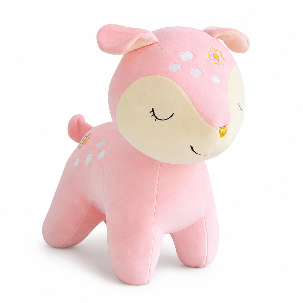 Gosedjur hind trygg 28 cm rosa eller brun