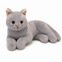 Gosedjur katt realistisk grå 30 cm