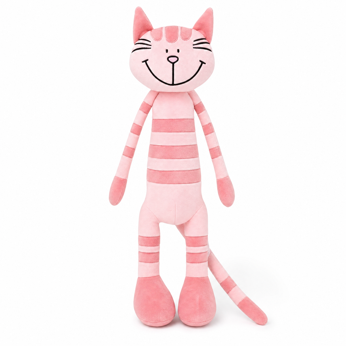 Gosedjur kattunge rosa tigrerad med långa ben