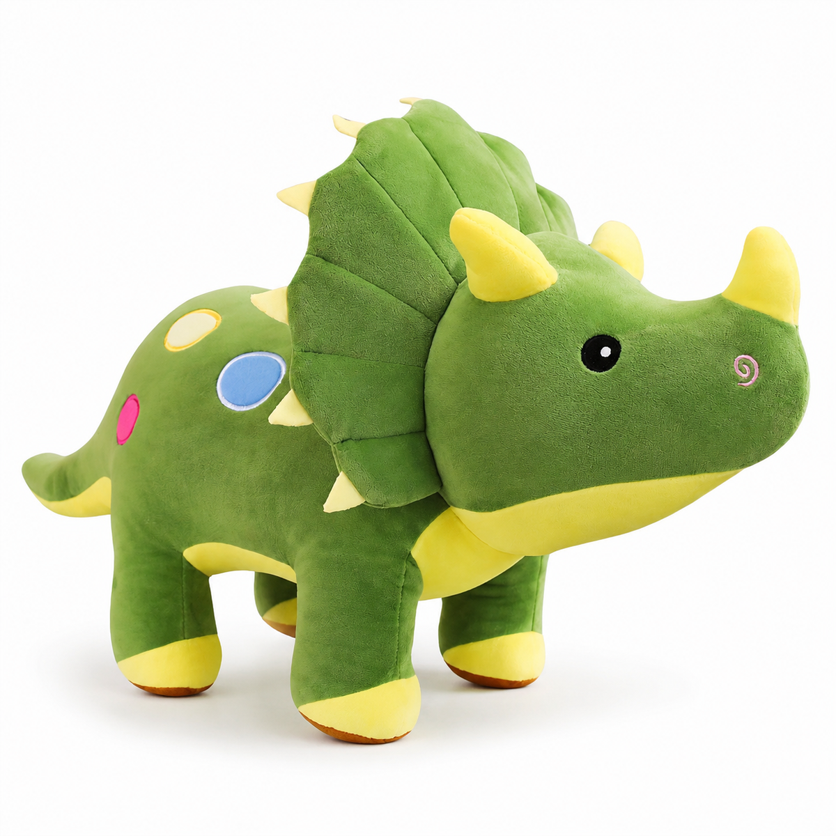 Gosedjur grön dinosaurie triceratops supermjuk