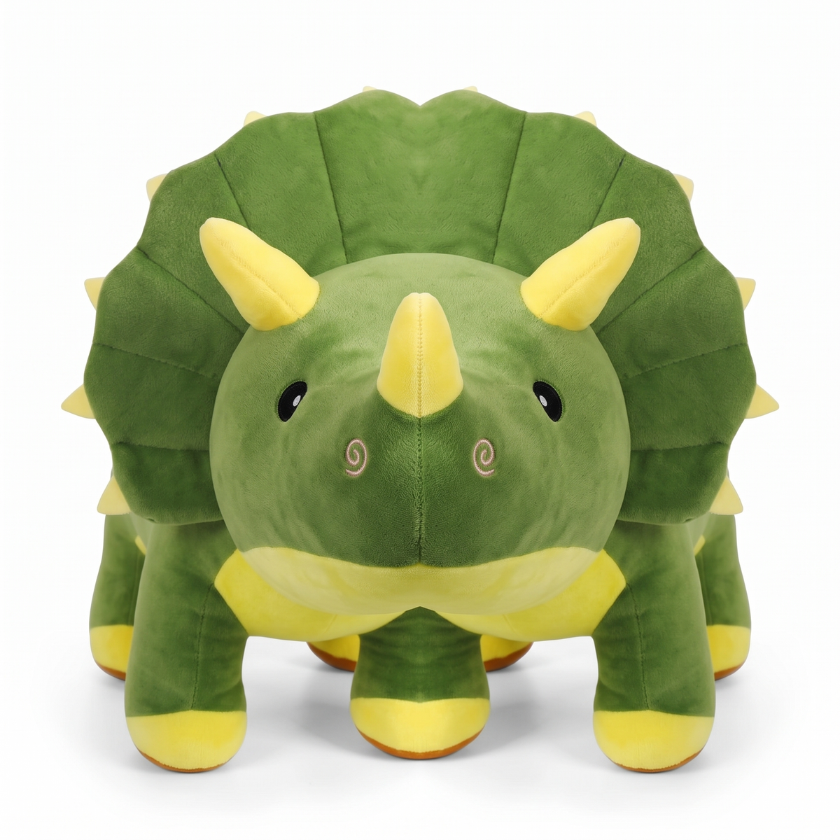 Gosedjur grön dinosaurie triceratops supermjuk