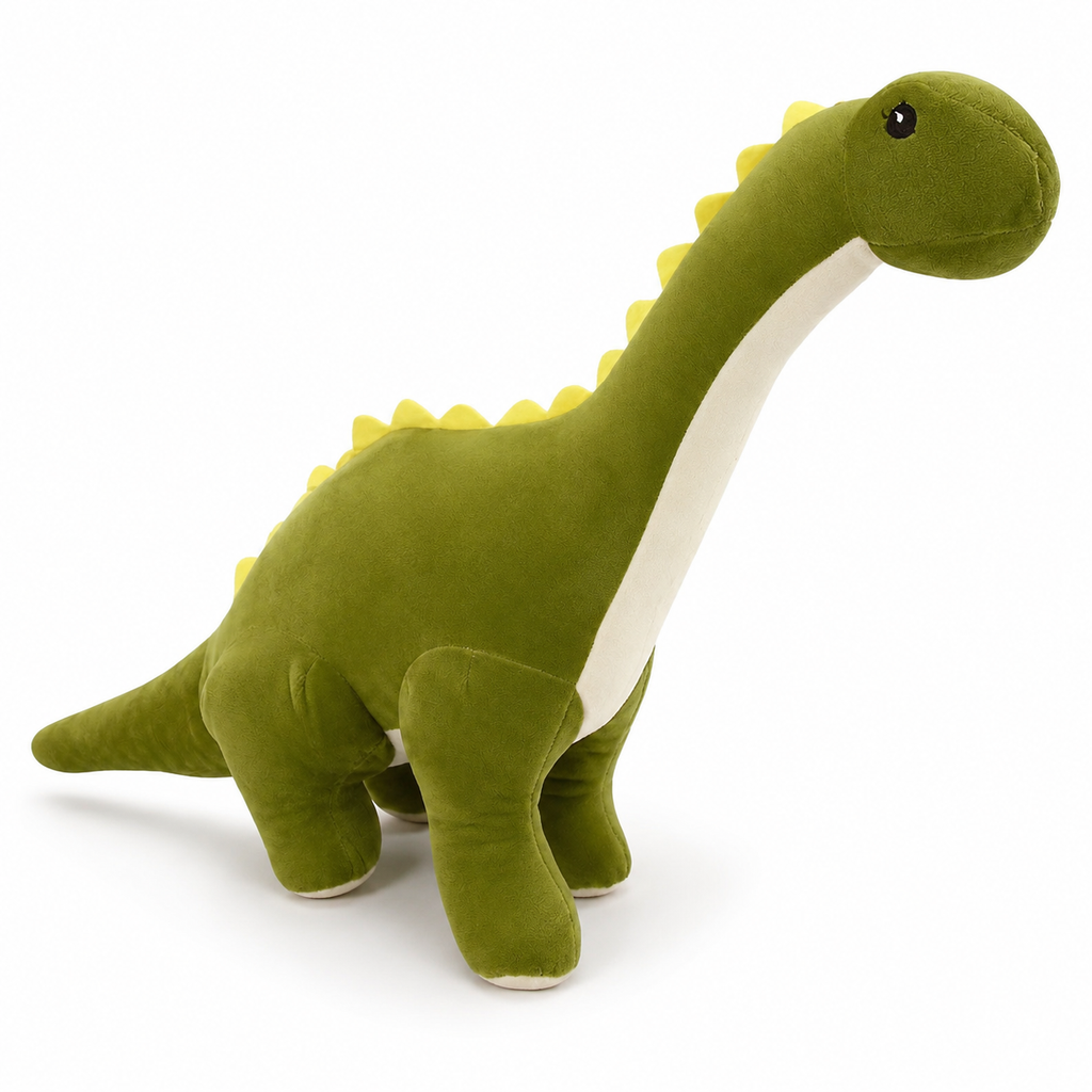 Gosedjur grön diplodocus med lång hals